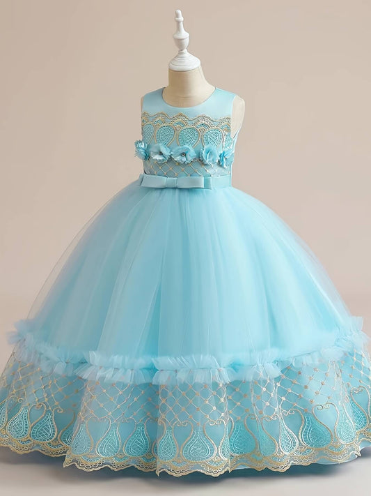 Embroidered Pompadour Cupcake Dress