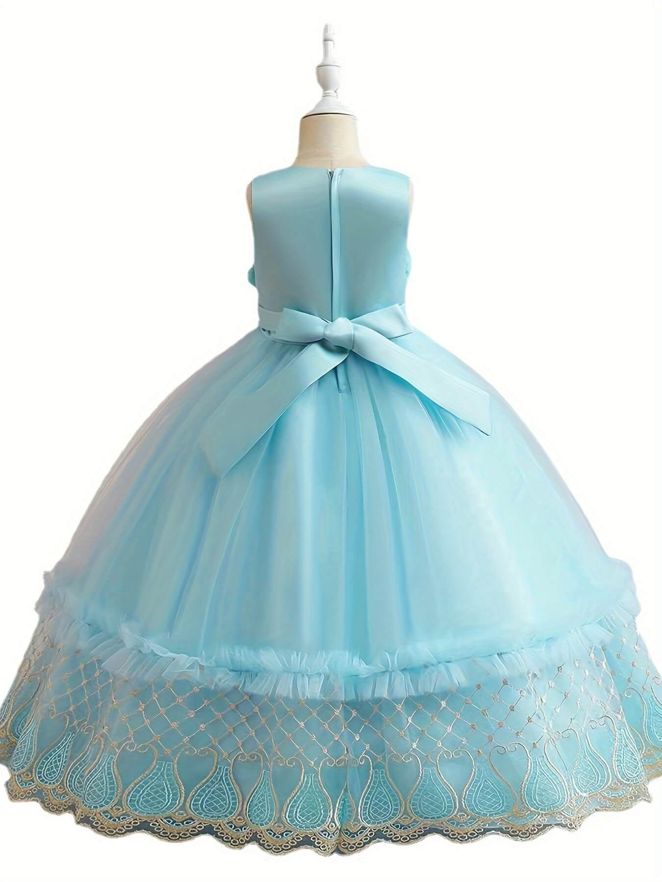 Embroidered Pompadour Cupcake Dress