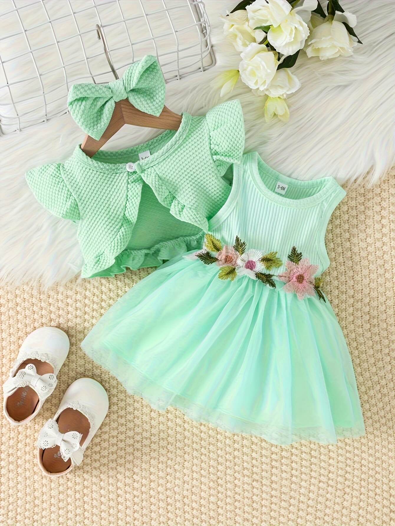 Flower Girl Pageant Dress in Viridity