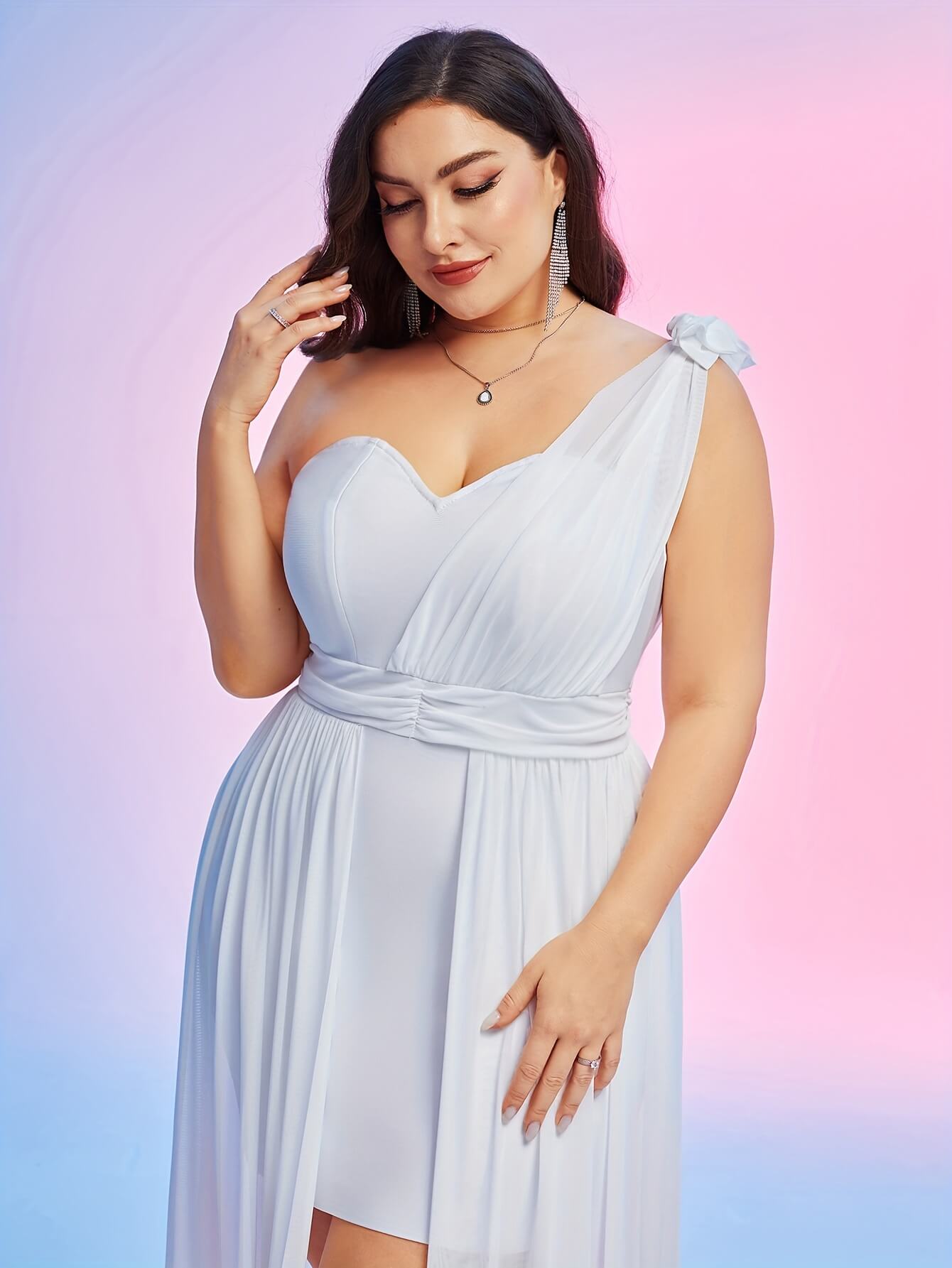 Plus Size Draped Dress