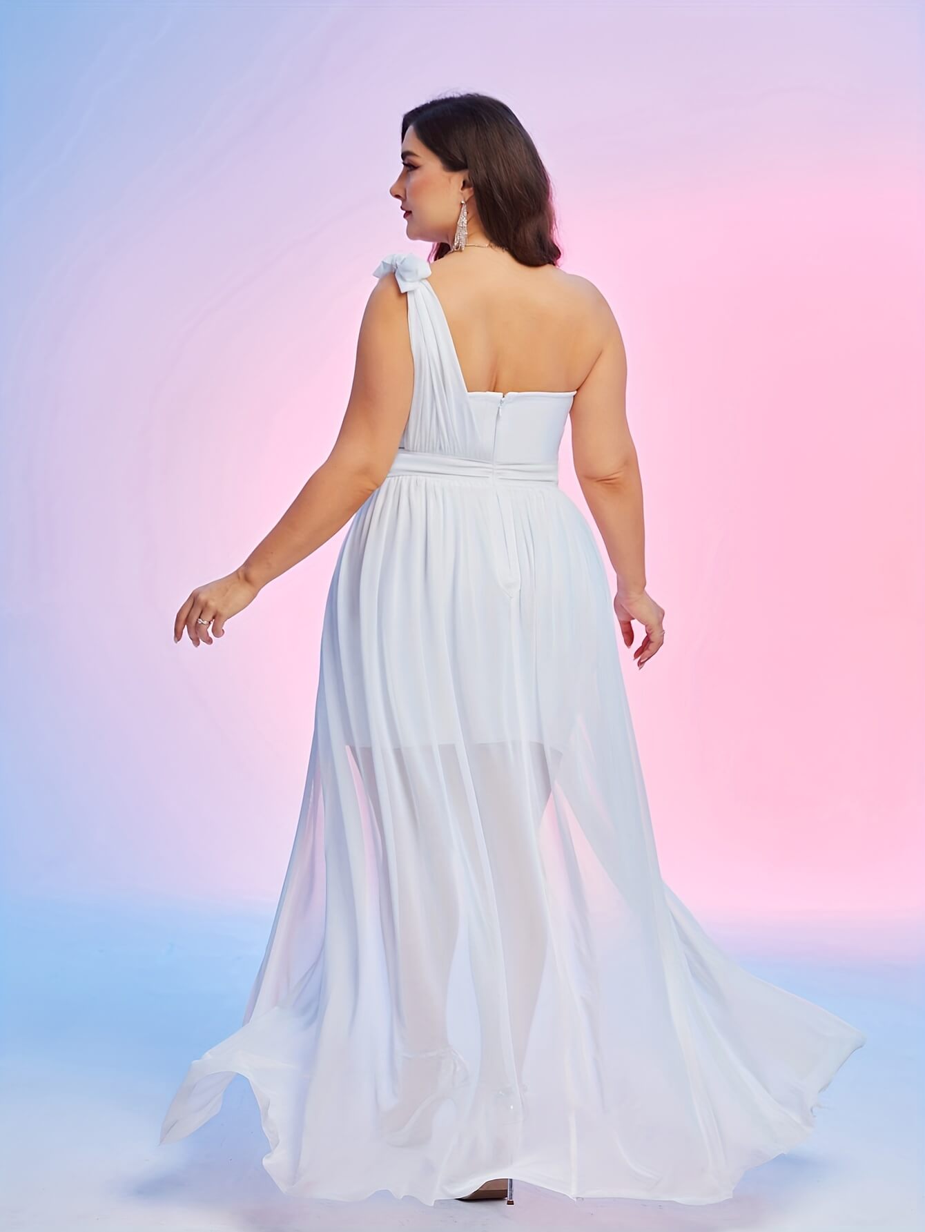 Plus Size Draped Dress