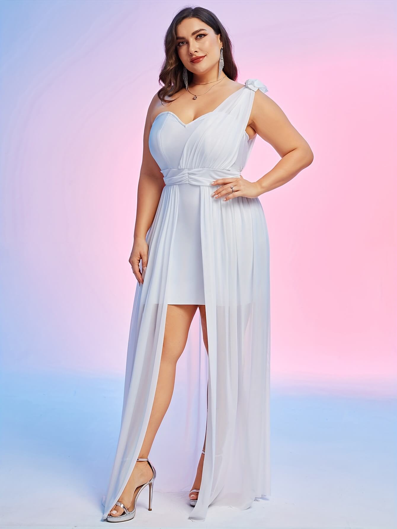 Plus Size Draped Dress