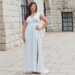 Plus Size Off-Shoulder Party Dress
