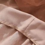 Girls Long Sleeve Mesh Dress with Woven Belt