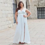 Plus Size Off-Shoulder Party Dress
